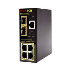 솔텍 SFC8000S 산업용 관리형 L2 스위치(1Gbps TP 4포트 + 2.5G SFP 2슬롯) (전원공급장치 포함)