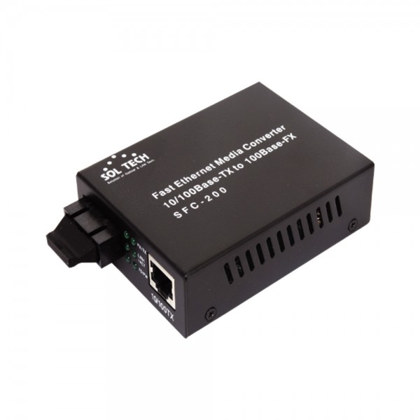 솔텍 SFC200-SCSWB 1코어 100Mbps WDM 광컨버터
