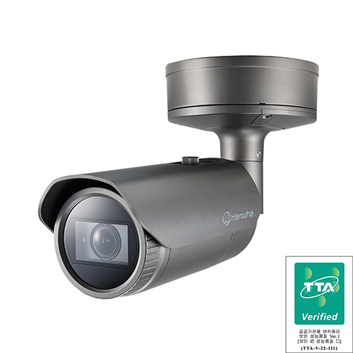 한화비전 PNO-A9081RG 800만화소 4 5 광학 2 2배줌 IR AI기능 TTA인증 IP 실외용 적외선 뷸렛 카메라