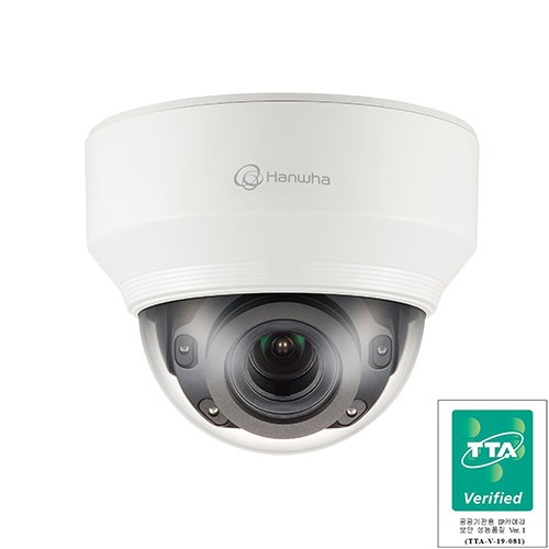 한화비전 XND-8080RG IP 500만화소 TTA인증 적외선 돔 카메라