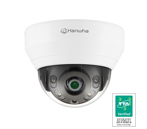 한화비전 QND-6012RG 200만화소 2.8MM TTA인증 IP 적외선 돔 카메라
