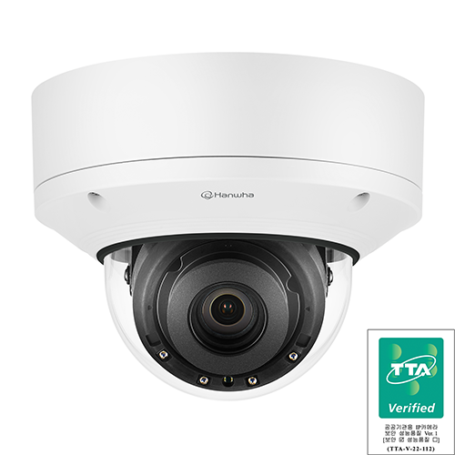 한회비전 PND-A9081RVG 네트워크 TTA인증 AI 4K 적외선 돔 카메라