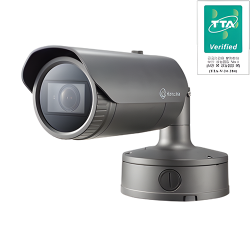 TTA 한화비전 XNO-8080RG IP 5M 2.5배 실외 전동 줌 뷸렛 카메라 (3.7~9.4mm)
